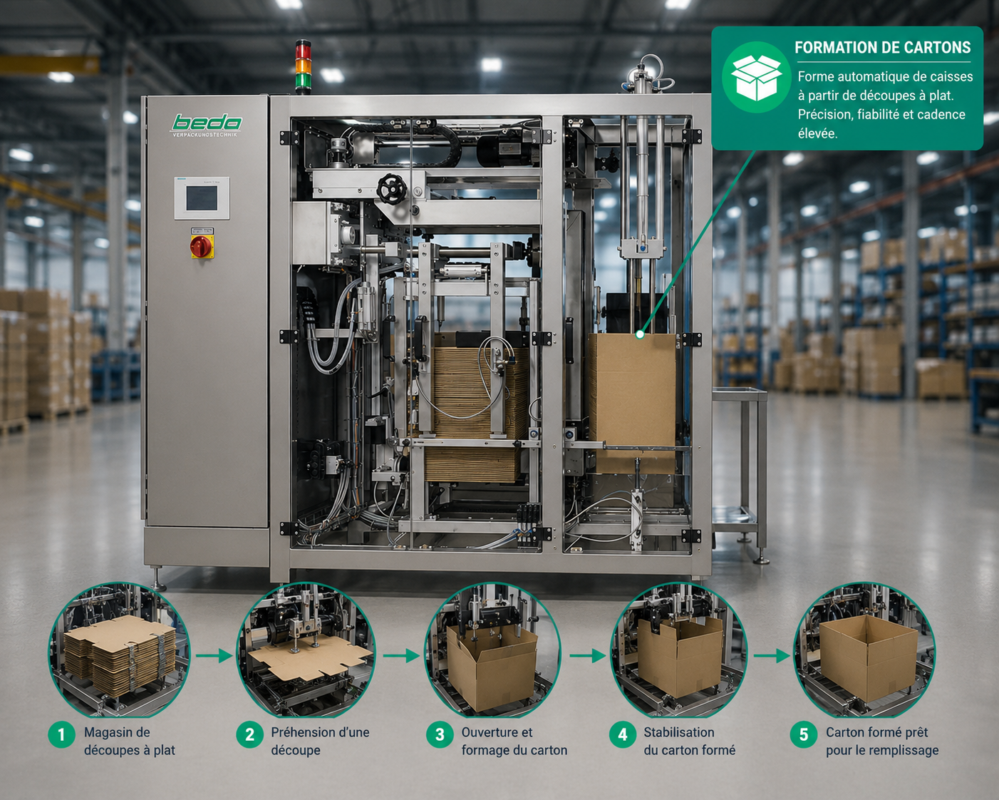 Formeuse de cartons industrielle