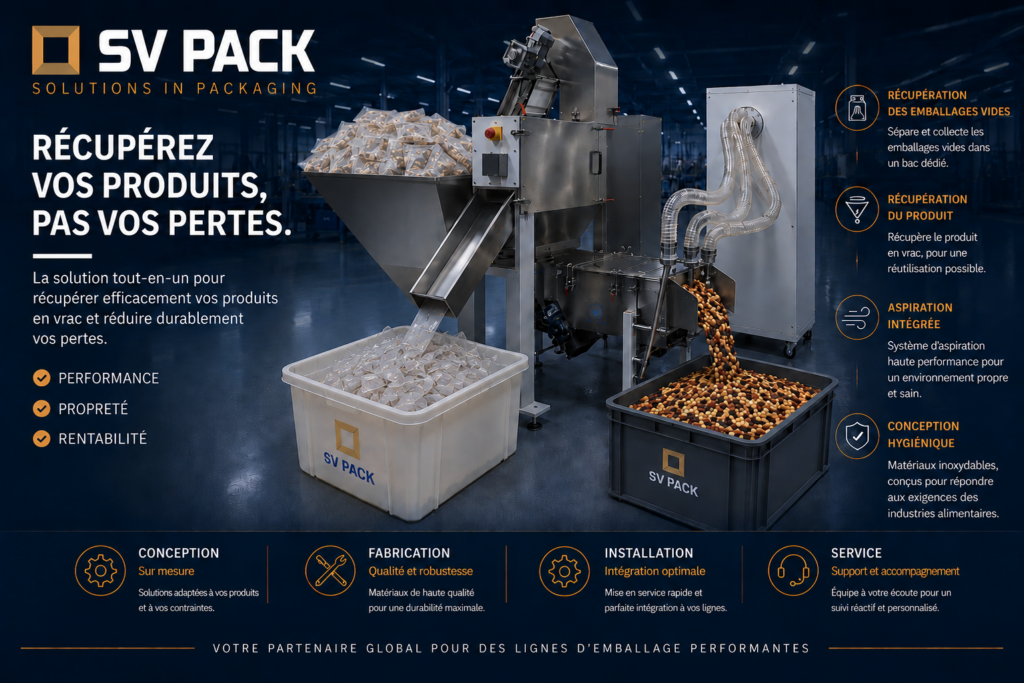 Système de séparation sachets produits industriel