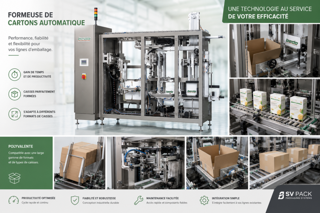 Formeuse de cartons caisses américaines fefco