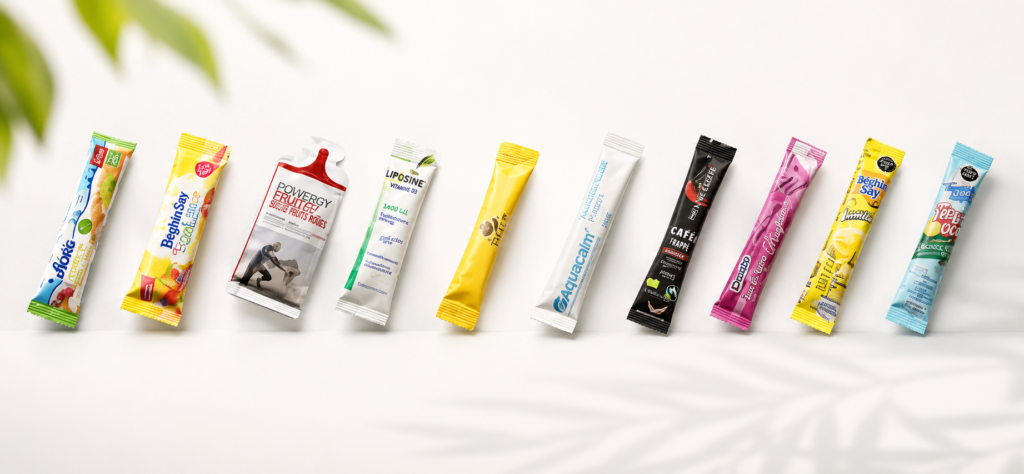 Stickpack de sucre café et liquides