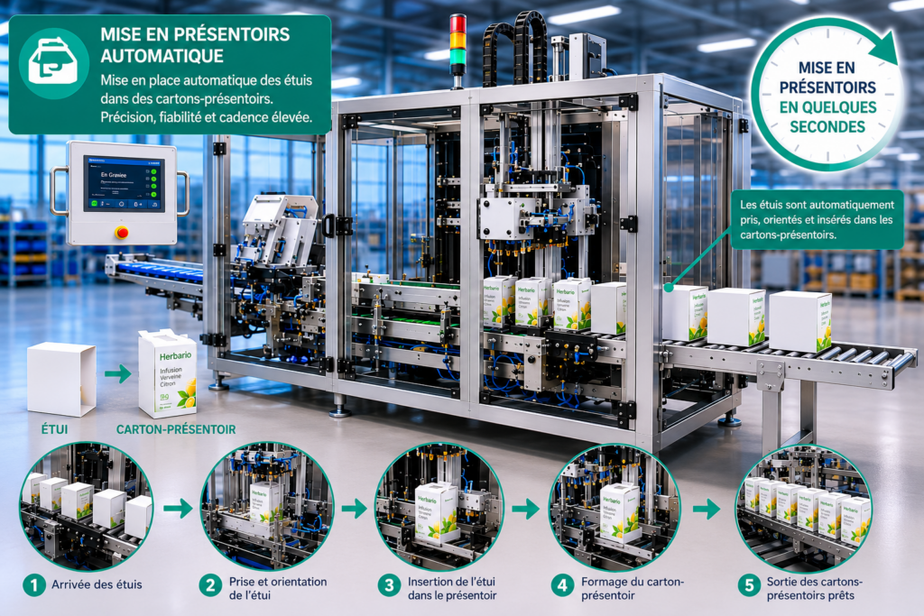 Suremballeuse wrap-around industrielle agroalimentaire
