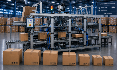 Système d’emballage automatique Encartonneuse industrielle automatique