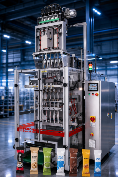 Ensacheuse industrielle automatique pour stickpacks Ensacheuse industrielle automatique pour stickpacks