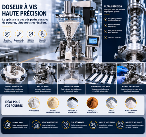 Avantages techniques système de dosage à poudre